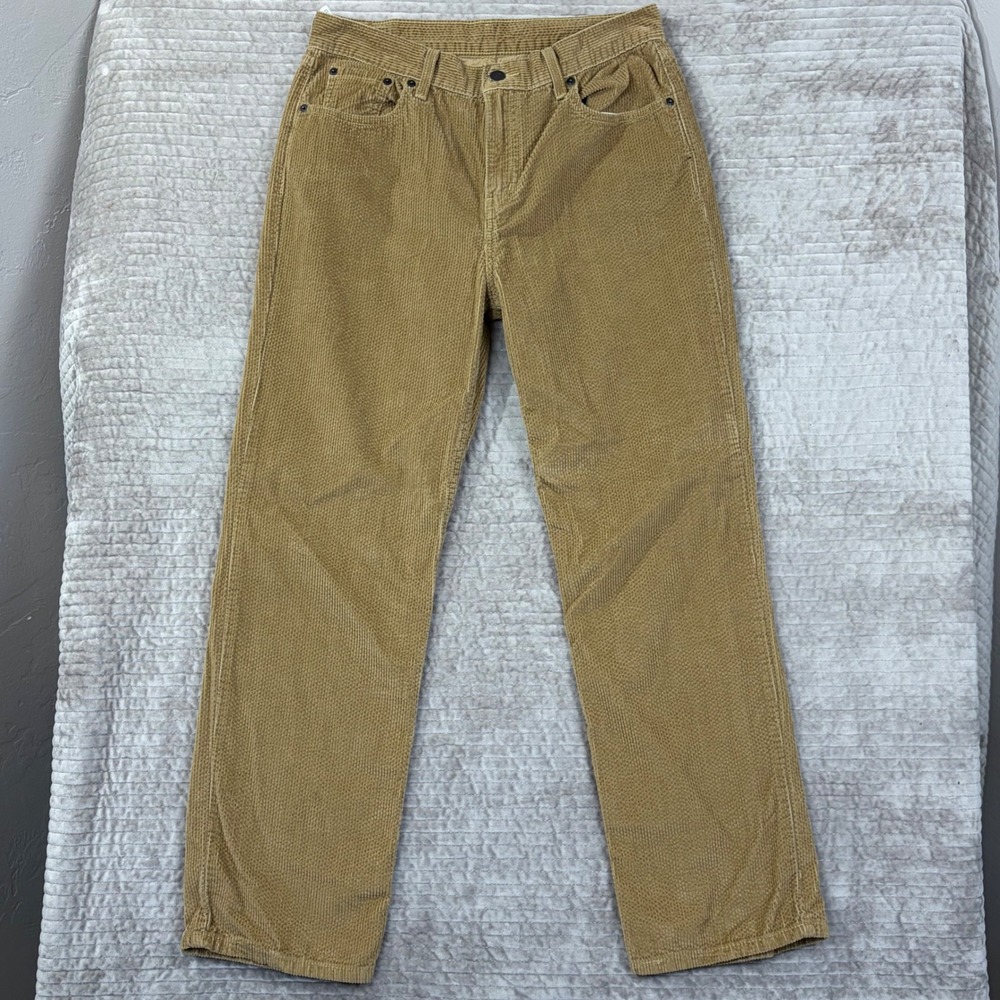 Levis 514 Straight Leg Corduroy Pants Tan Khaki W29 L30 A0964-1839 Mens